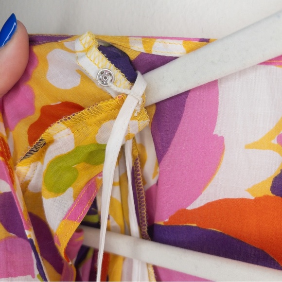 J. Crew Collection Ruffle-Sleeve Midi Dress in Curly Floral Pattern - Picture 11 of 14